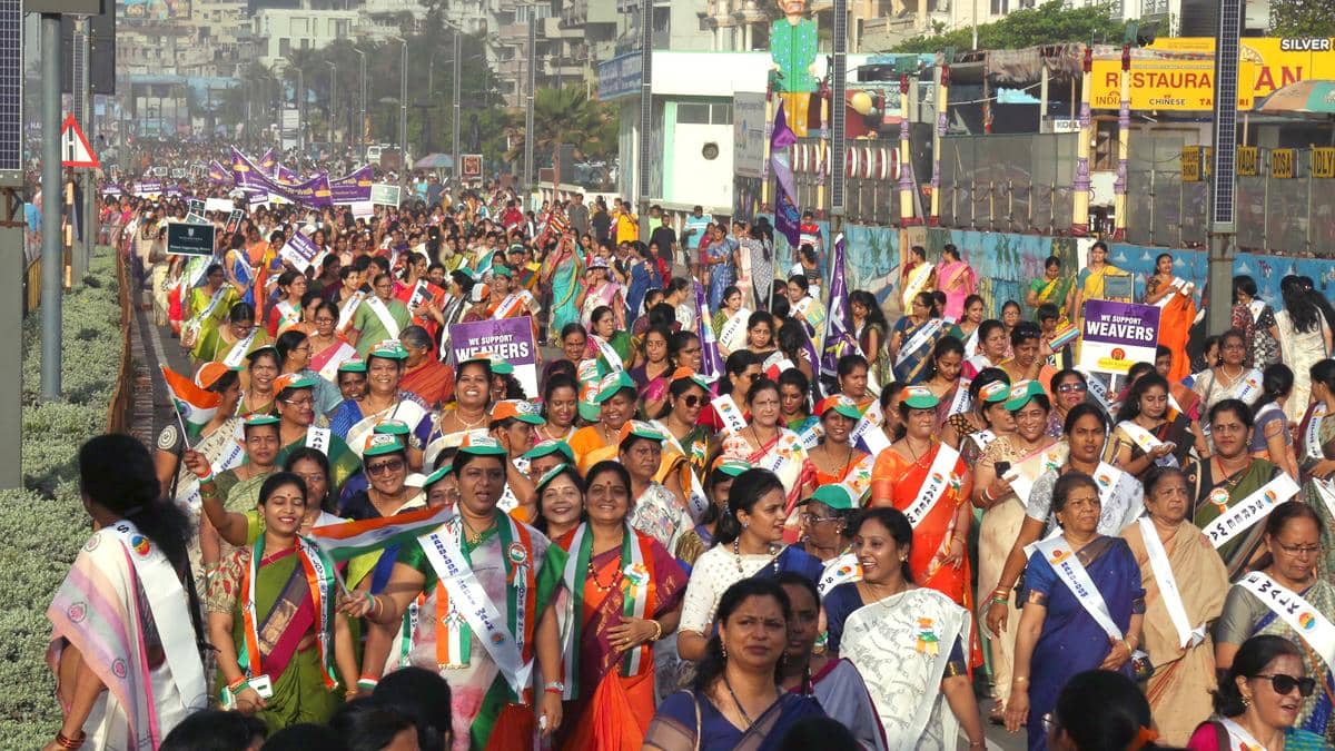 Handloom Sari Walk will be held on August 4 Visakhapatnam